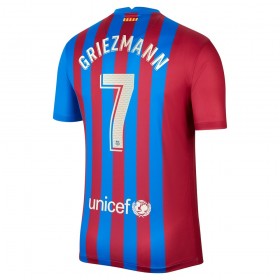 Fußballtrikots FC Barcelona Antoine Griezmann 7 2021-2022 Kurzarm Heimtrikotsatz kaufen